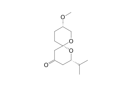 (2S,6S,9S)-9-Methoxy-2-((methyl)ethyl)-1,7-dioxaspiro[5.5]undecan-4-one