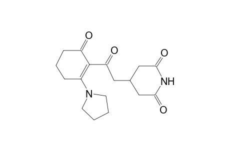 4-(2-Oxo-2-[6-oxo-2-(1-pyrrolidinyl)-1-cyclohexen-1-yl]ethyl)-2,6-piperidinedione