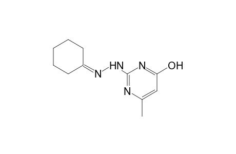 cyclohexanone, (4-hydroxy-6-methyl-2-pyrimidinyl)hydrazone