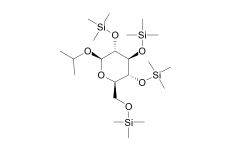 Isopropyl .beta.-D-glucopyranoside, 4tms derivative