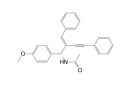 (R, E)-N-(2-benzylidene-1-(4-methoxyphenyl)-4-phenylbut-3-ynyl)acetamide