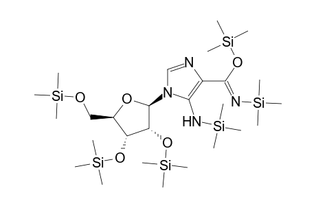 1H-Imidazole-4-carboximidic acid, N-(trimethylsilyl)-5-[(trimethylsilyl)amino]-1-[2,3,5-tris-O-(trimeth ylsilyl)-.beta.-D-ribofuranosyl]-, trimethylsilyl ester