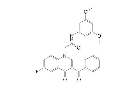 1-quinolineacetamide, 3-benzoyl-N-(3,5-dimethoxyphenyl)-6-fluoro-1,4-dihydro-4-oxo-