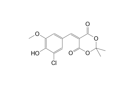5-(3-chloro-4-hydroxy-5-methoxybenzylidene)-2,2-dimethyl-1,3-dioxane-4,6-dione