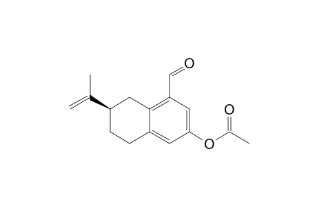 1-Naphthalenecarboxaldehyde, 3-(acetyloxy)-5,6,7,8-tetrahydro-7-(1-methylethenyl)-, (R)-