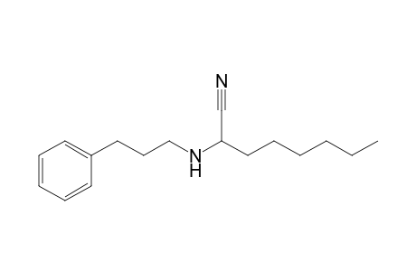 2-(3-Phenylpropylamino)octanenitrile