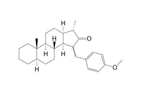 15-(4-Methoxybenzylidene)-17.alpha.-methyl-18-nor-5.alpha.,13.alpha.-androstan-16-one