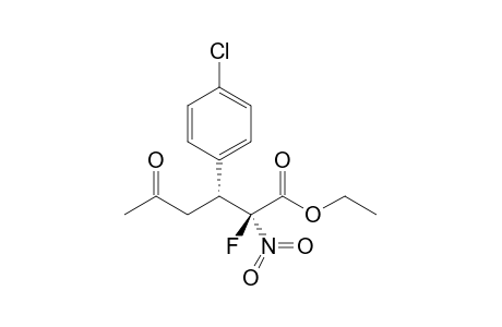 (2S,3R)-Ethyl 2-fluoro-2-nitro-3-(4-chlorophenyl)-5-oxohexanoate