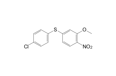 3-[(p-chlorophenyl)thio]-2-nitroanisole