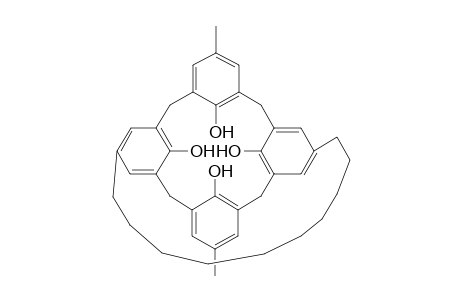 11,23-dimethyl-5,17-decano-25,26,27,28-tetrahydroxycalix[4]arene