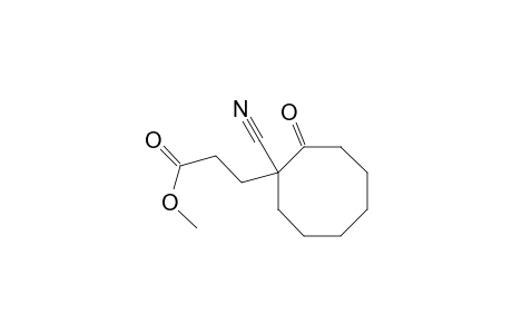 Cyclooctanepropanoic acid, 1-cyano-2-oxo-, methyl ester