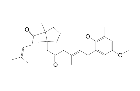 6-(2,5-Dimethoxy-3-methylphenyl)-1-[1,2-dimethyl-2-(4-methyl-1-oxo-3-pentenyl)cyclopentyl]-4-methyl-4-hexen-2-one