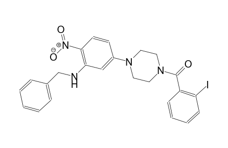N-benzyl-5-[4-(2-iodobenzoyl)-1-piperazinyl]-2-nitroaniline