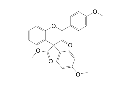 4-Methoxycarbonyl-2-(4-methoxyphenyl)-4-(4-methoxyphenyl)-2H-1-benzopyran-3(4H)-one