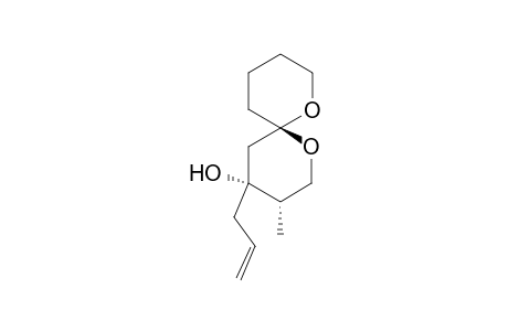 (3S,4R,6R)-4-Allyl-3-methyl-1,7-dioxaspiro[5.5]undecan-4-ol