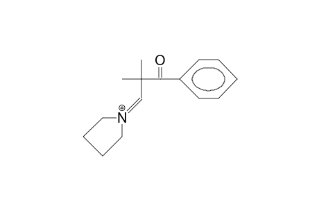 1-(2-Benzoyl-2-methyl-propylidene)-pyrrolidinium cation