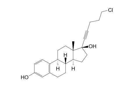 (8R,9S,13S,14S,17S)-17-(5-chloranylpent-1-ynyl)-13-methyl-7,8,9,11,12,14,15,16-octahydro-6H-cyclopenta[a]phenanthrene-3,17-diol