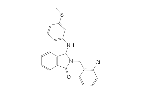 1H-isoindol-1-one, 2-[(2-chlorophenyl)methyl]-2,3-dihydro-3-[[3-(methylthio)phenyl]amino]-