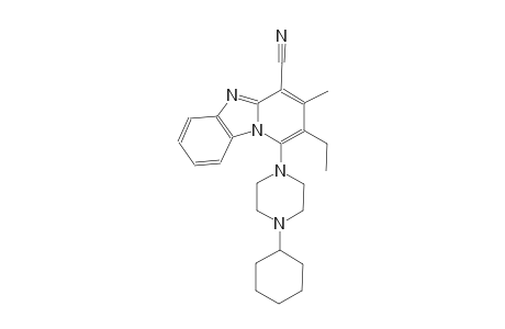 1-(4-cyclohexyl-1-piperazinyl)-2-ethyl-3-methylpyrido[1,2-a]benzimidazole-4-carbonitrile
