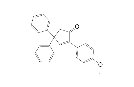 2-(4-Methoxyphenyl)-4,4-diphenyl-1-cyclopent-2-enone