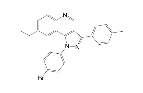 1-(4-bromophenyl)-8-ethyl-3-(4-methylphenyl)-1H-pyrazolo[4,3-c]quinoline