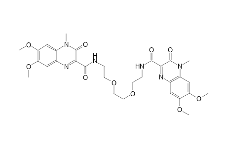 N,N'-Bis(6,7-dimethoxy-1-methyl-2(1H)-quinoxalin-3-carbonyl)-1,8-diamino-3,6-dioxaoctane