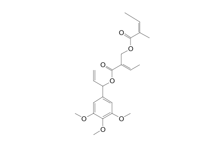 1-(3,4,5-TRIMETHOXYPHENYL)-2-PROPENYL-2-(2-METHYL-2Z-BUTENOYLOXYMETHYL)-2Z-BUTENOATE