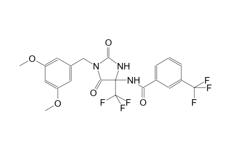 N-[1-(3,5-dimethoxybenzyl)-2,5-dioxo-4-(trifluoromethyl)-4-imidazolidinyl]-3-(trifluoromethyl)benzamide