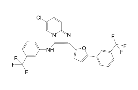 6-Chloro-N-[3-(trifluoromethyl)phenyl]-2-{5-[3-(trifluoromethyl)phenyl]furan-2-yl}imidazo[1,2-a]pyridin-3-amine