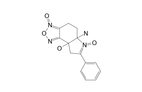 5A-AMINO-7-PHENYL-8A-HYDROXY-4,5,5A,8A-TETRAHYDRO-8-H-PYRROLO-[2.3-E]-BENZOFURAZAN-3,6-DIOXIDE