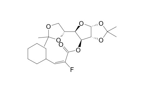 (2E)-(1,2:5,6-Di-O-isopropylidene-.alpha.,D-glucofuranose-3-O-yl)-3-cyclohexyl-2-fluoroprop-2-enoate