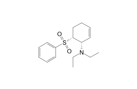 cis-3-Diethylamino-4-(phenylsulfonyl)cyclohexene