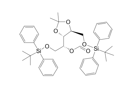 1,5-Di-O-(tert-butyldiphenylsilyl)-4-O-formyl-2,-3-O-isopropylidene-D-xylitol