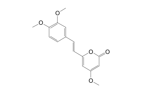 4-METHOXY-6-(11,12-DIMETHOXY-TRANS-STYRYL)-2-PYRONE