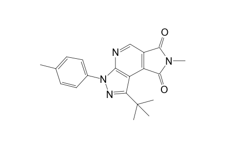 1-(4-Methylphenyl)-3-tetrabutyl-7-methyl-pyrazolo[3,4-b]pyrrolo[3,4-d]pyridine-6,8(3H,7H)-dione