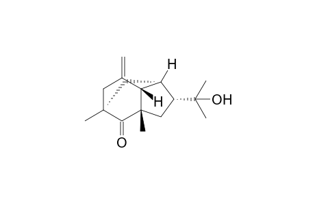 (+)-(1R,3S,5R,6S,7S)-5-(2-hydroxypropan-2-yl)-1,3-dimethyl-8-methylenetricyclo[4.3.1.0(3,7)]decan-2-one