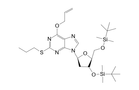 6-O-Allyl-3',5'-bis-O-(tert-butyldimethylsilyl)-2'-deoxy-2-N-(propylamino)inosine