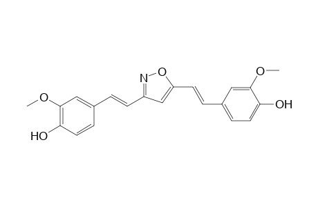 4,4'-(1E,1'E)-2,2'-(Isoxazole-3,5-diyl)bis(ethene-2,1-diyl)bis(2-methoxyphenol)