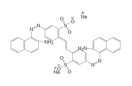 Benzenesulfonic acid, 2,2'-(1,2-ethenediyl)bis[5-[(2-amino-1-naphthalenyl)azo]-, disodium salt