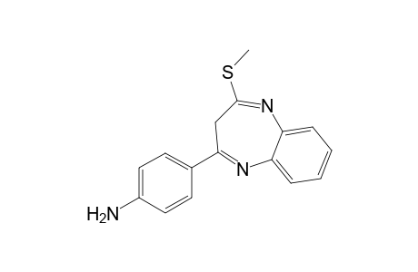 4-[4-(methylthio)-3H-1,5-benzodiazepin-2-yl]aniline