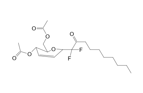 1-(4,6-Di-O-acetyl-2,3-dideoxy-.beta.,D-erythro-hex-2-enopyranosyl)-1,1-difluorodecan-2-one