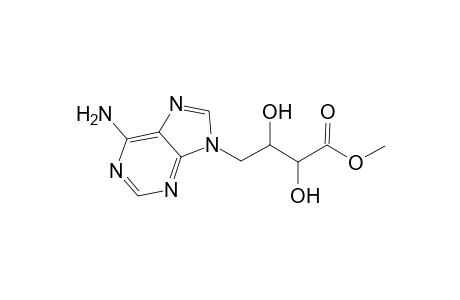 9H-Purine-9-butanoic acid, 6-amino-.alpha.,.beta.-dihydroxy-, methyl ester, [R-(R*,R*)]-