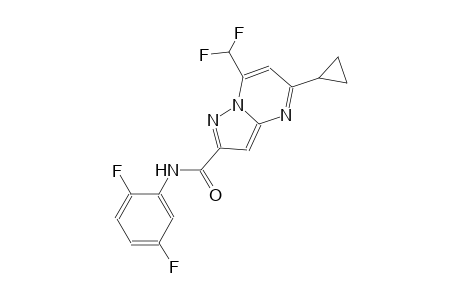 5-cyclopropyl-7-(difluoromethyl)-N-(2,5-difluorophenyl)pyrazolo[1,5-a]pyrimidine-2-carboxamide