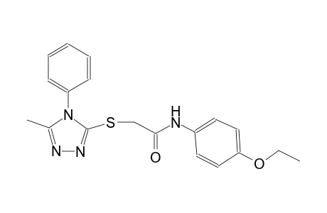 N-(4-ethoxyphenyl)-2-[(5-methyl-4-phenyl-4H-1,2,4-triazol-3-yl)sulfanyl]acetamide