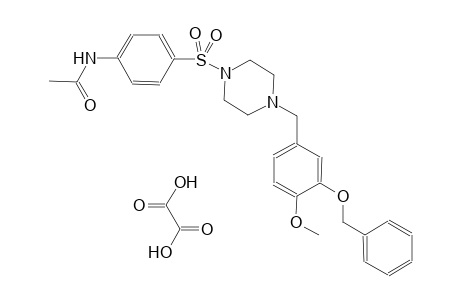 N-(4-((4-(3-(benzyloxy)-4-methoxybenzyl)piperazin-1-yl)sulfonyl)phenyl)acetamide oxalate