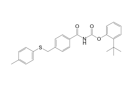 [alpha-(p-tolythio)-p-toluoyl]carbamic acid, o-tert-butylphenyl ester