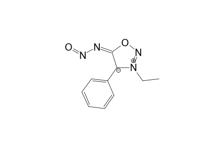 3-Ethyl-4-phenyl-N-nitroso-5-sydnone-imine