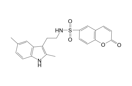 2H-1-Benzopyran-6-sulfonamide, N-[2-(2,5-dimethyl-1H-indol-3-yl)ethyl]-2-oxo-