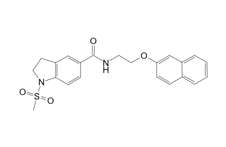 1H-Indole-5-carboxamide, 2,3-dihydro-1-(methylsulfonyl)-N-[2-(2-naphthalenyloxy)ethyl]-