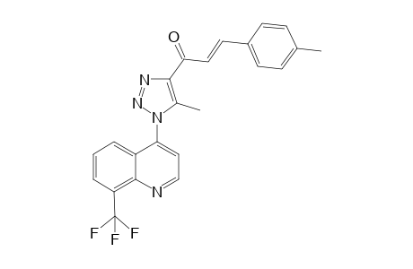 1-(4-Methylphenyl)-4-{1-[8-(trifluoromethyl)quinolin -4-yl]-5-methyl-1H-1,2,3-triazol-4-yl}prop-2-en-1-one